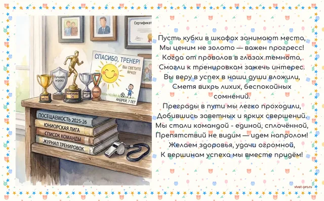 Пример поздравления